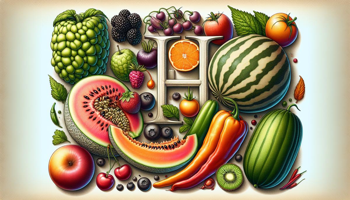 Fruits And Vegetables That Start With H